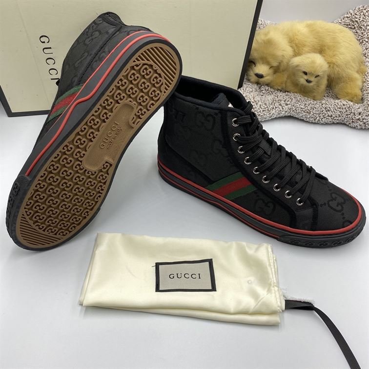 Gvc*1 Dupes Shoes OFF THE GRID HIGH TOP BLACK GCC047