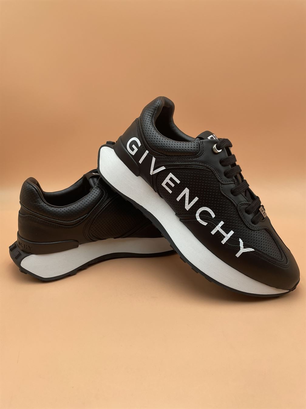 GIVENCHY RUNNER SNEAKERS IN PERFORATED LEATHER GVC003