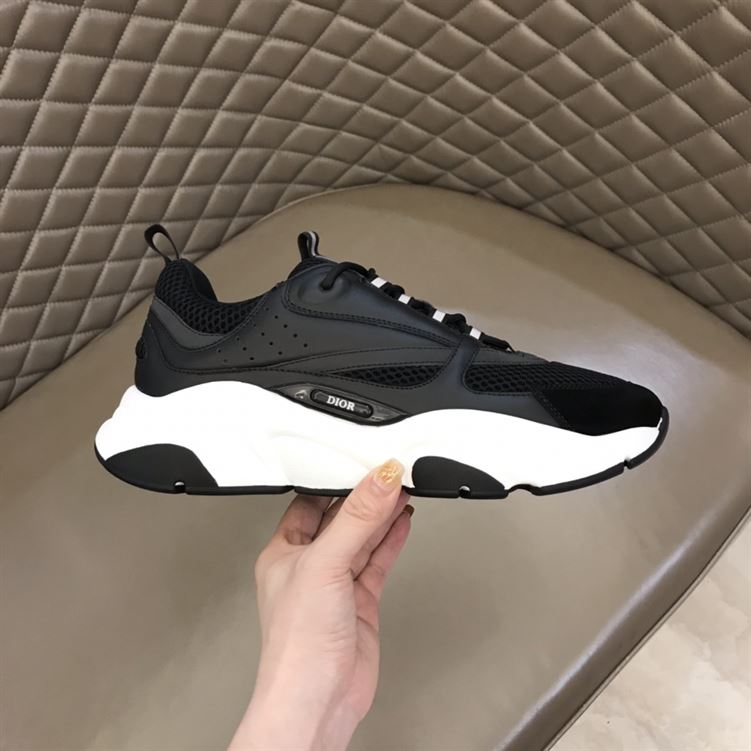 D10r B22 SNEAKERS BLACK TECHNICAL MESH AND CALFSKIN DO004