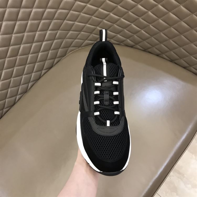 D10r B22 SNEAKERS BLACK TECHNICAL MESH AND CALFSKIN DO004