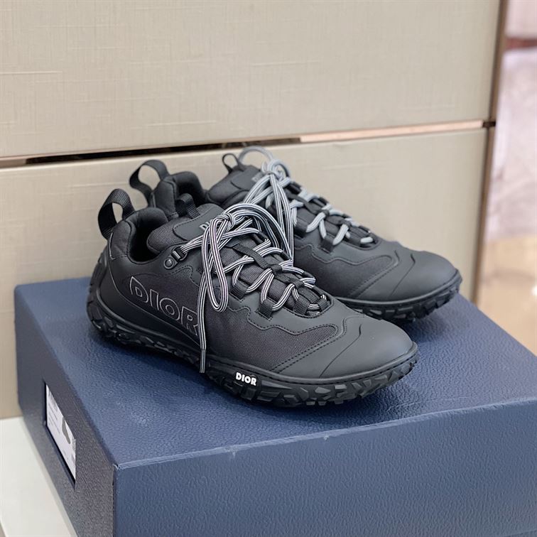 D10rIZON HIKING SHOE BLACK TECHNICAL MESH AND RUBBER DO087
