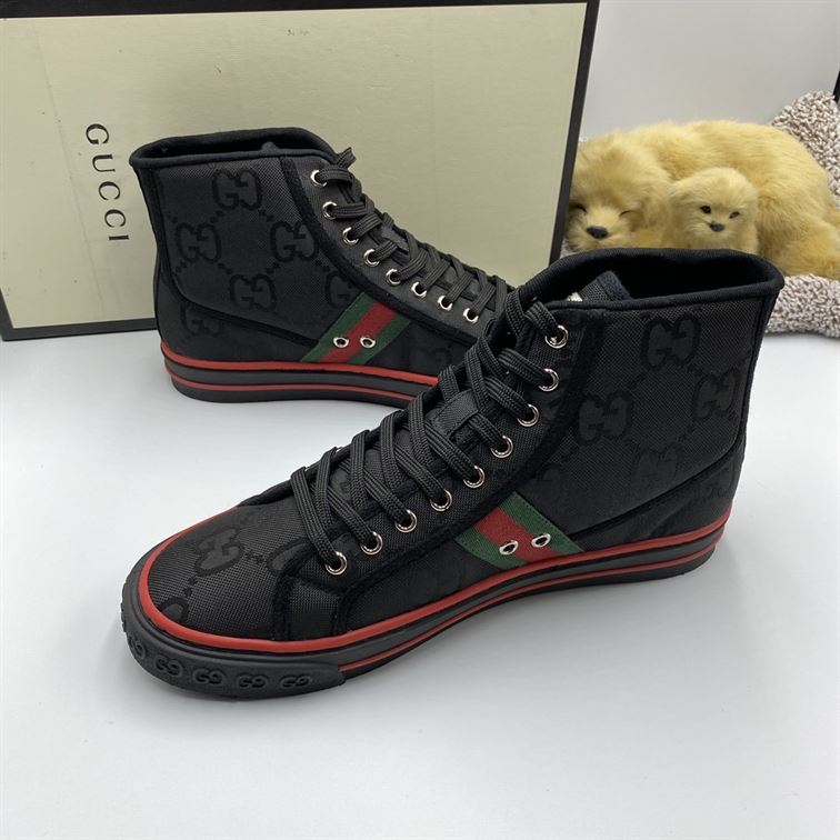 Gvc*1 Dupes Shoes OFF THE GRID HIGH TOP BLACK GCC047
