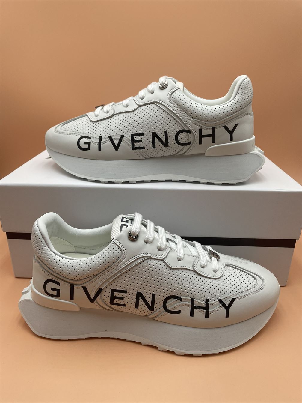 GIVENCHY RUNNER SNEAKERS IN PERFORATED LEATHER GVC006