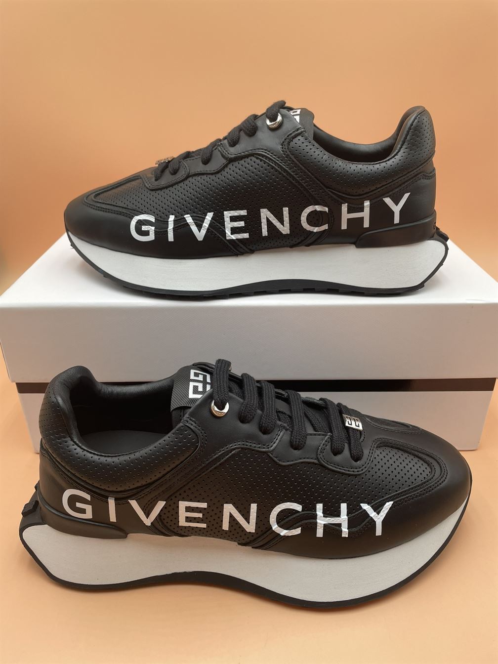 GIVENCHY RUNNER SNEAKERS IN PERFORATED LEATHER GVC003