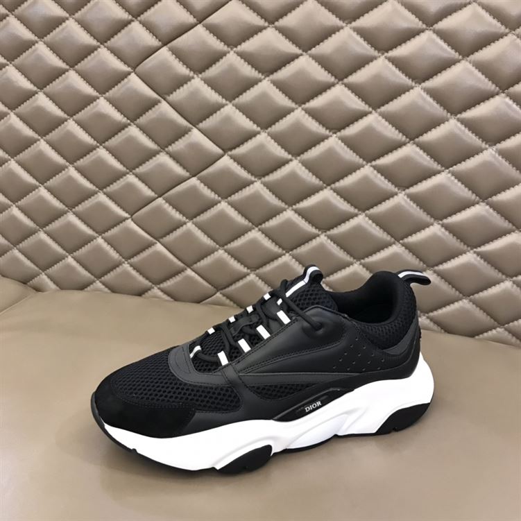 D10r B22 SNEAKERS BLACK TECHNICAL MESH AND CALFSKIN DO004