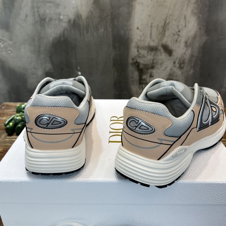 D10r B30 SNEAKER GRAY MESH AND LIGHT PINK AND GRAY TECHNICAL FABRIC DO058