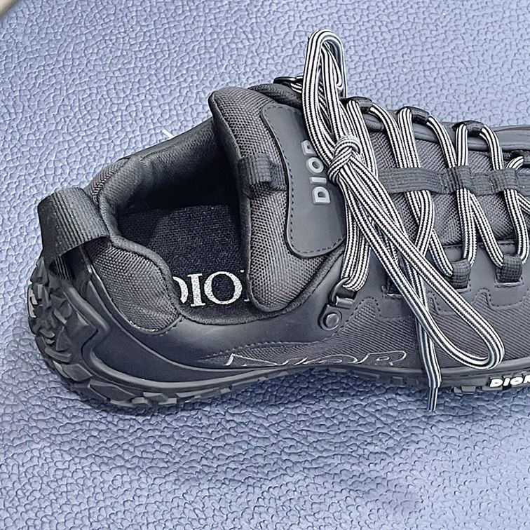 D10rIZON HIKING SHOE BLACK TECHNICAL MESH AND RUBBER DO087