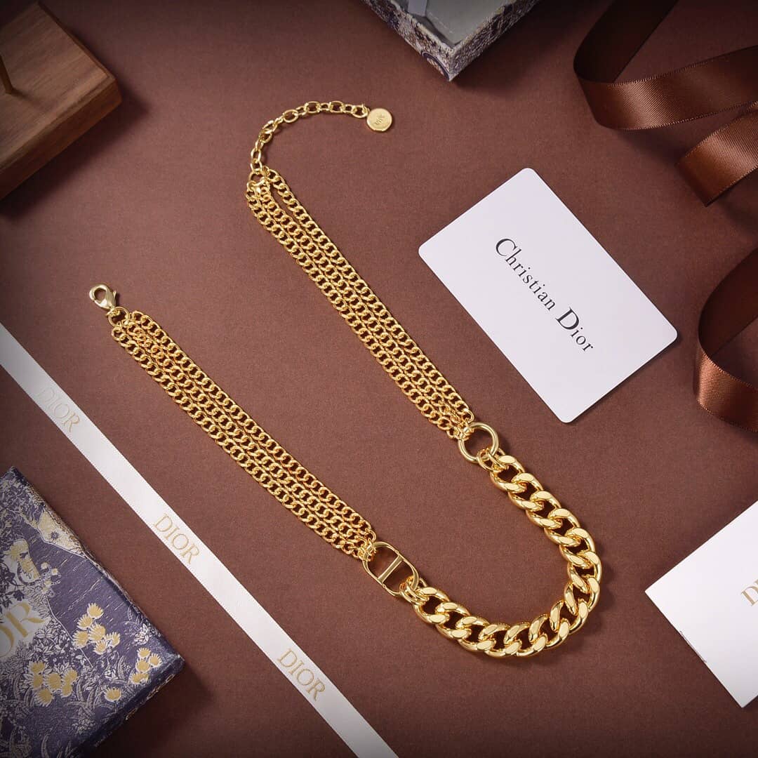 Wholesale Chr1st1an D10r Logo Necklace