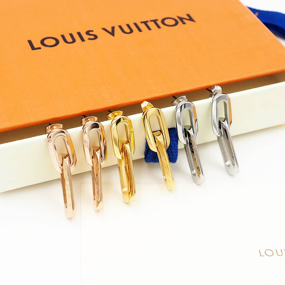 Knockoff L0vis Vvtt0n Logo Earring