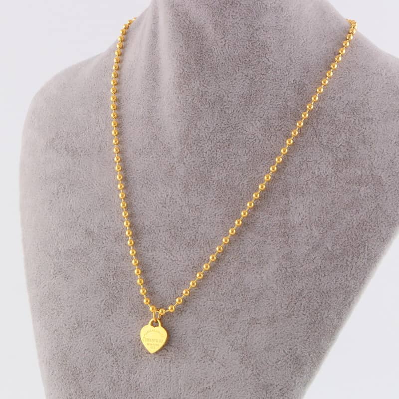 Knockoff T*f*ny Logo Necklace