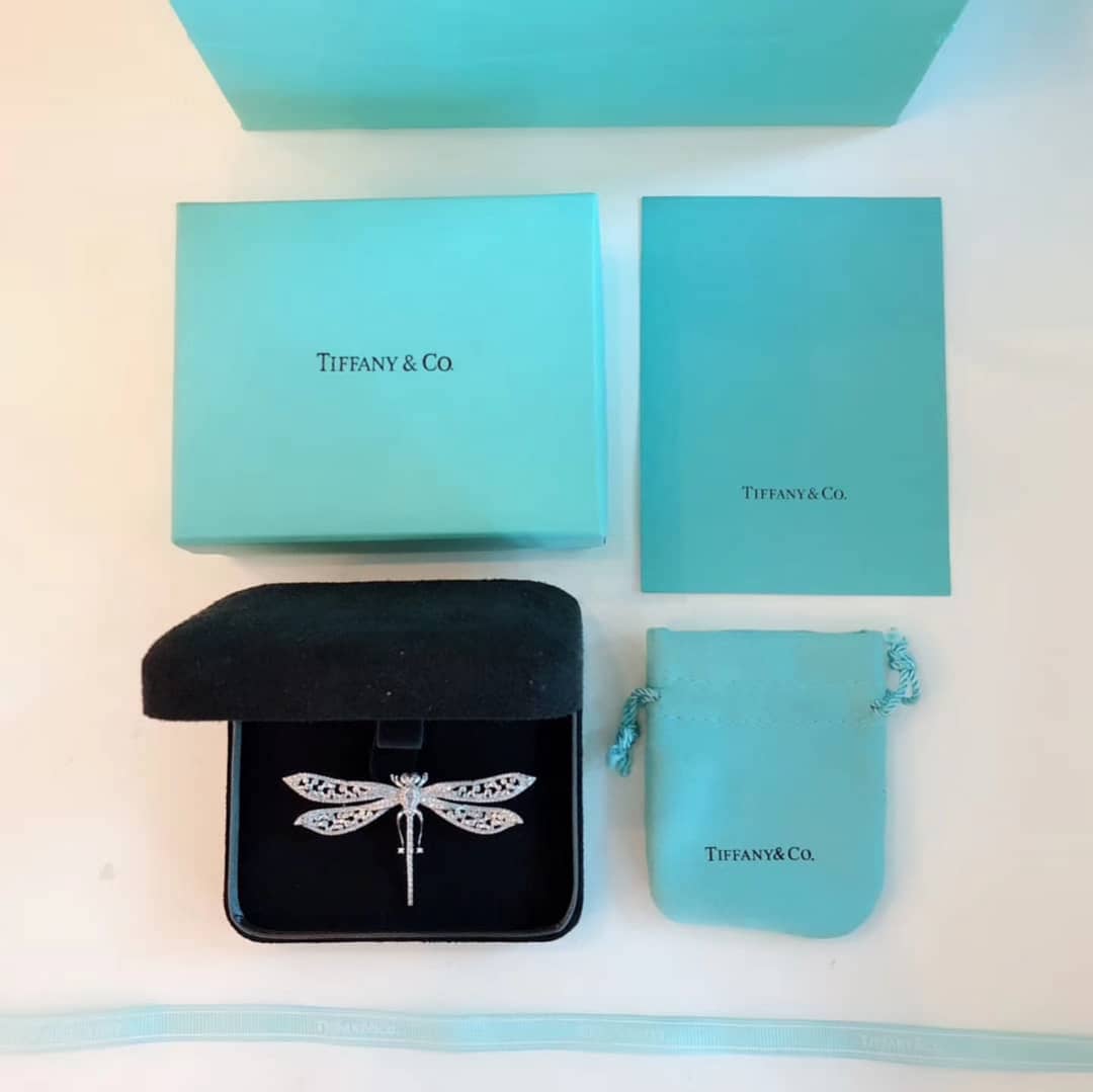Fake T*f*ny Logo Brooch