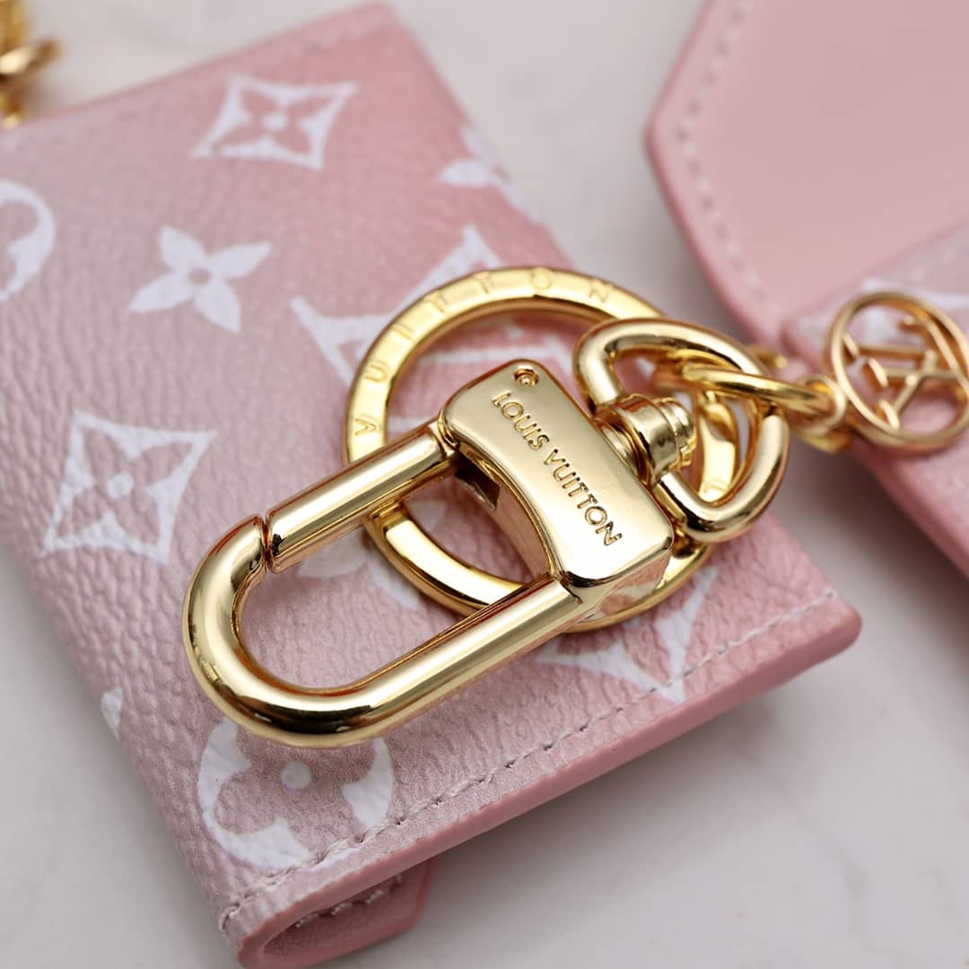 LV Bag Charm Dupe Kirigami Pouch Charm Key Holder M69003
