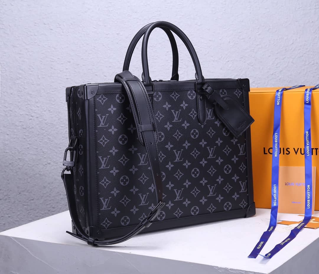 L0vis Vvtt0n Monogram Soft Trunk Replica Briefcase Laptop Bag Black M44952