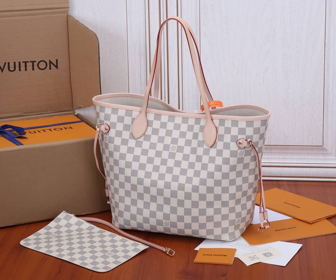 L0vis Vvtt0n Neverfull Dupe MM Damier Azur Tote N41361