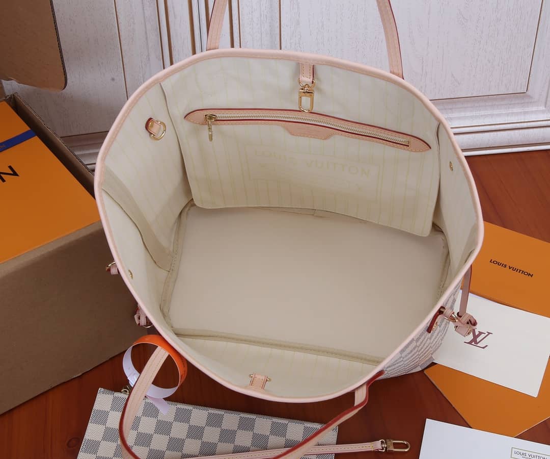 L0vis Vvtt0n Neverfull Dupe MM Damier Azur Tote N41361