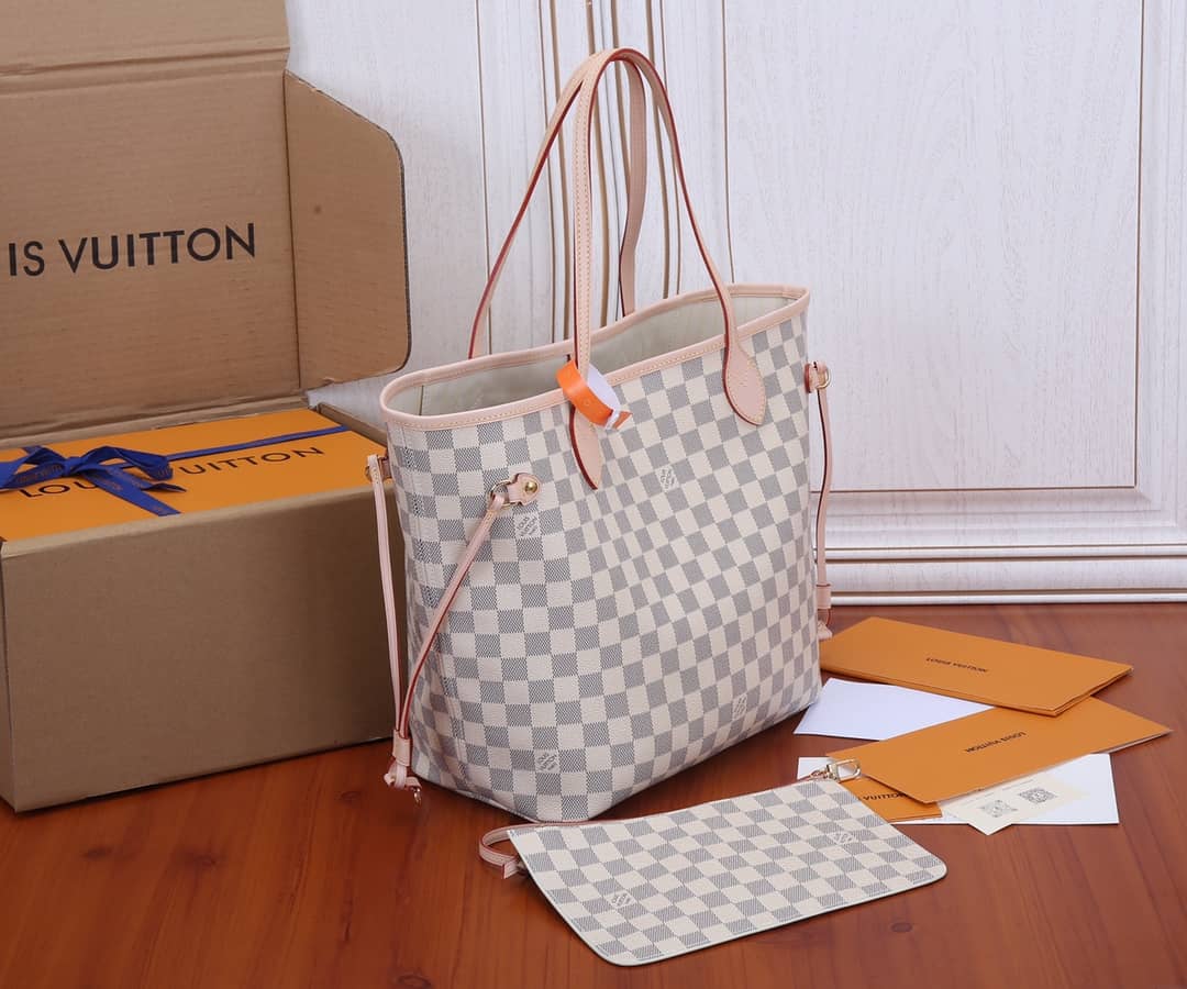 L0vis Vvtt0n Neverfull Dupe MM Damier Azur Tote N41361