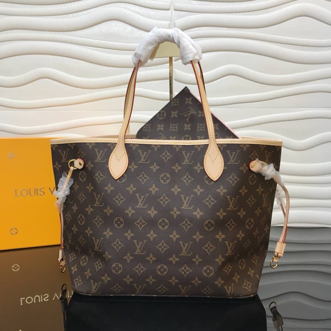 L0vis Vvtt0n Monogram Neverfull MM Bag Replica Pink M40995