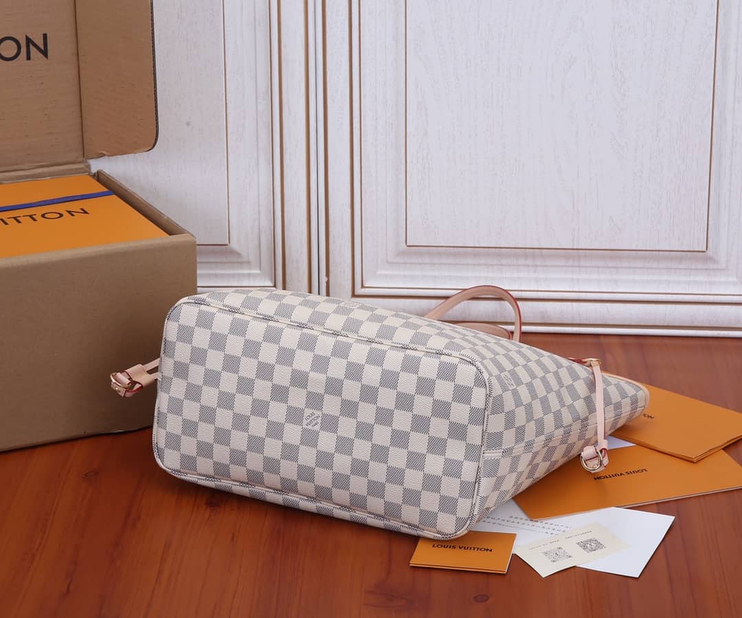 L0vis Vvtt0n Neverfull Dupe MM Damier Azur Tote N41361