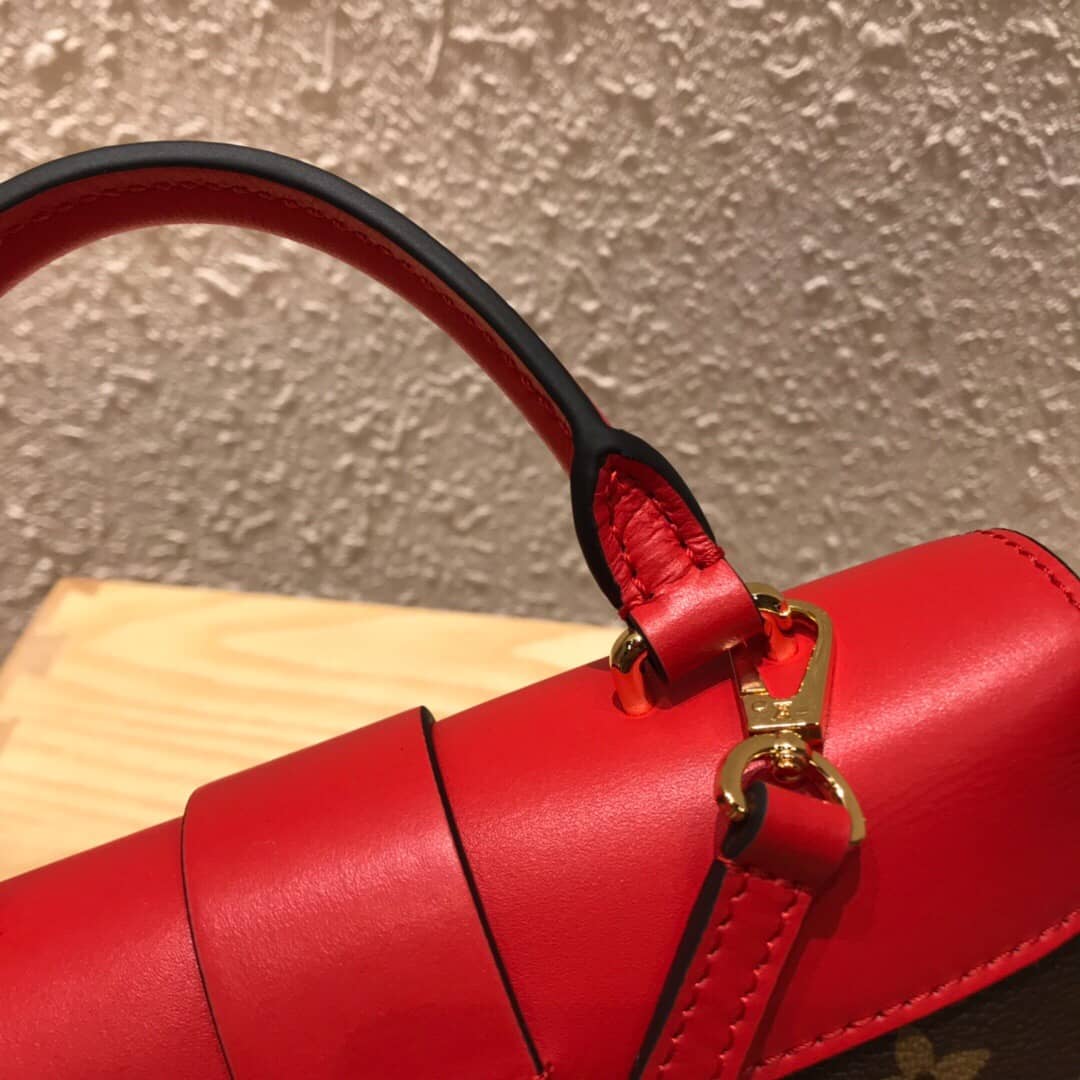 L0vis Vvtt0n Monogram Canvas Locky BB Bag Replica Red M44321
