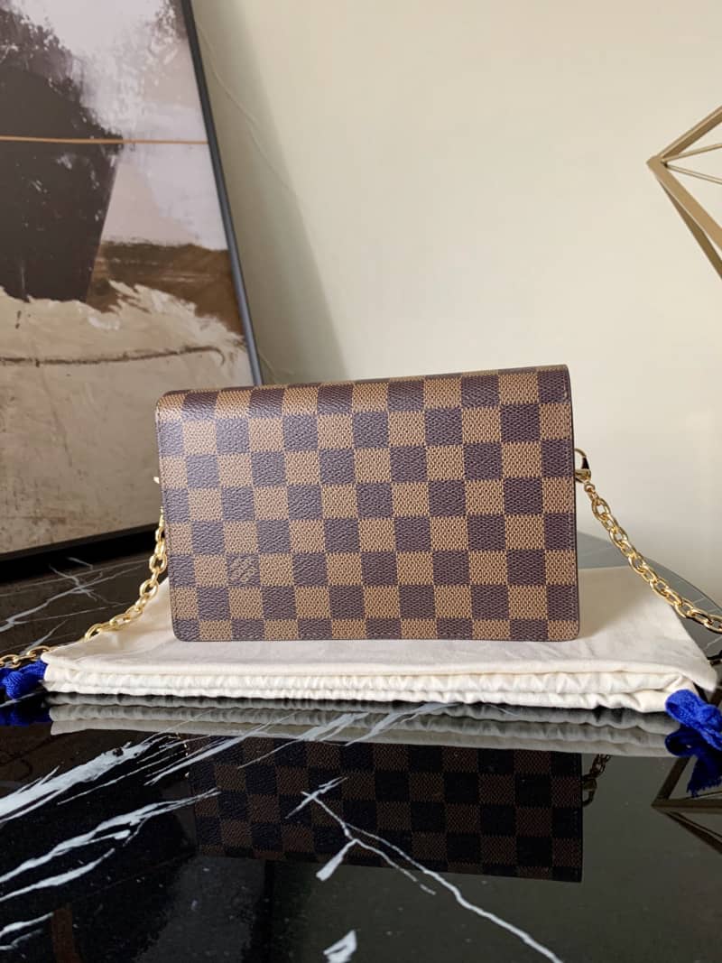 L0vis Vvtt0n Vavin Chain Wallet Damier Ebene Replica Bag N60237