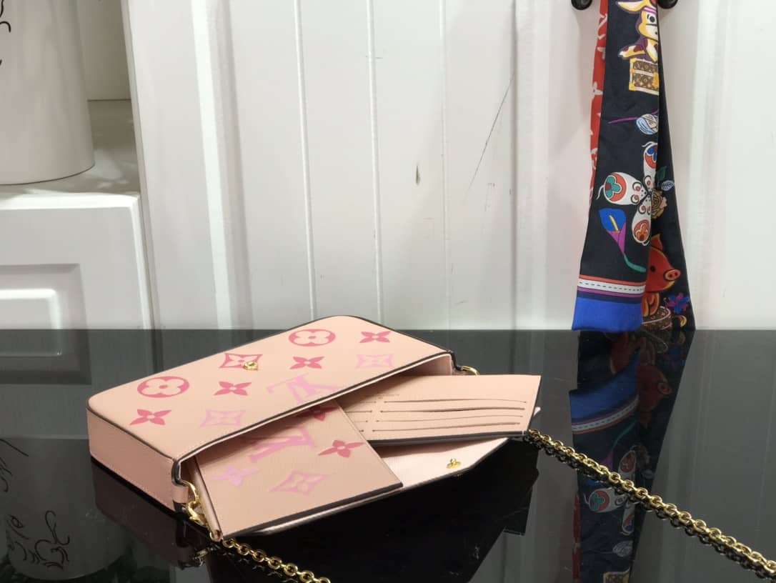 L0vis Vvtt0n Monogram Pochette Felicie Replica Bag Pink M80498