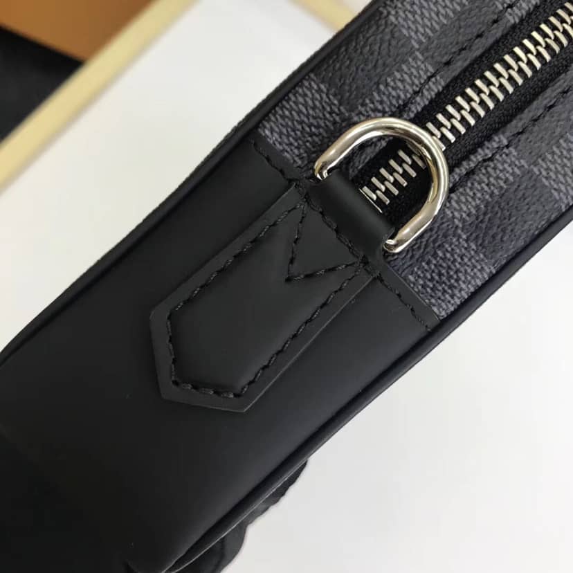 L0vis Vvtt0n Damier Graphite Pochette Kasai Clutch Replica Black N41664