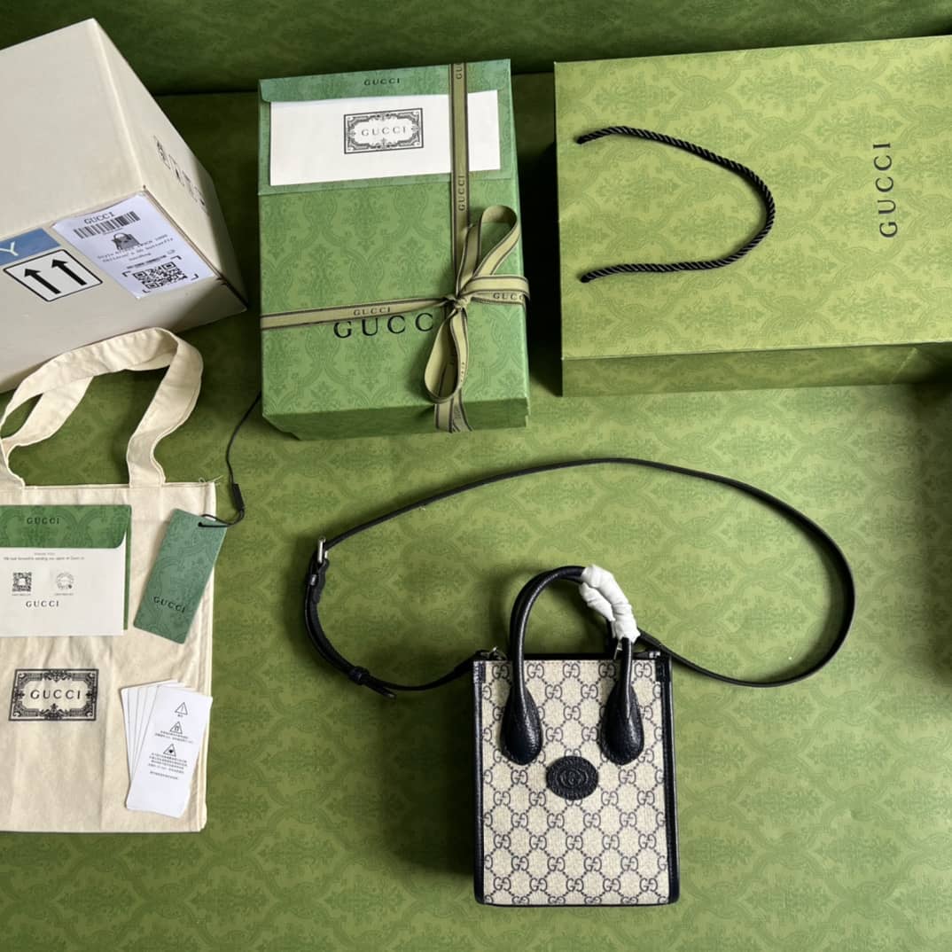 Gvc*1 Mini Tote With Interlocking 671623 Replica Bag