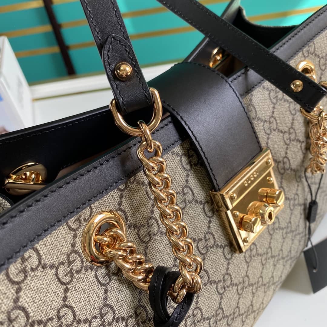 Gvc*1 Padlock GG Svp*me Canvas Shoulder Bag Replica 479197