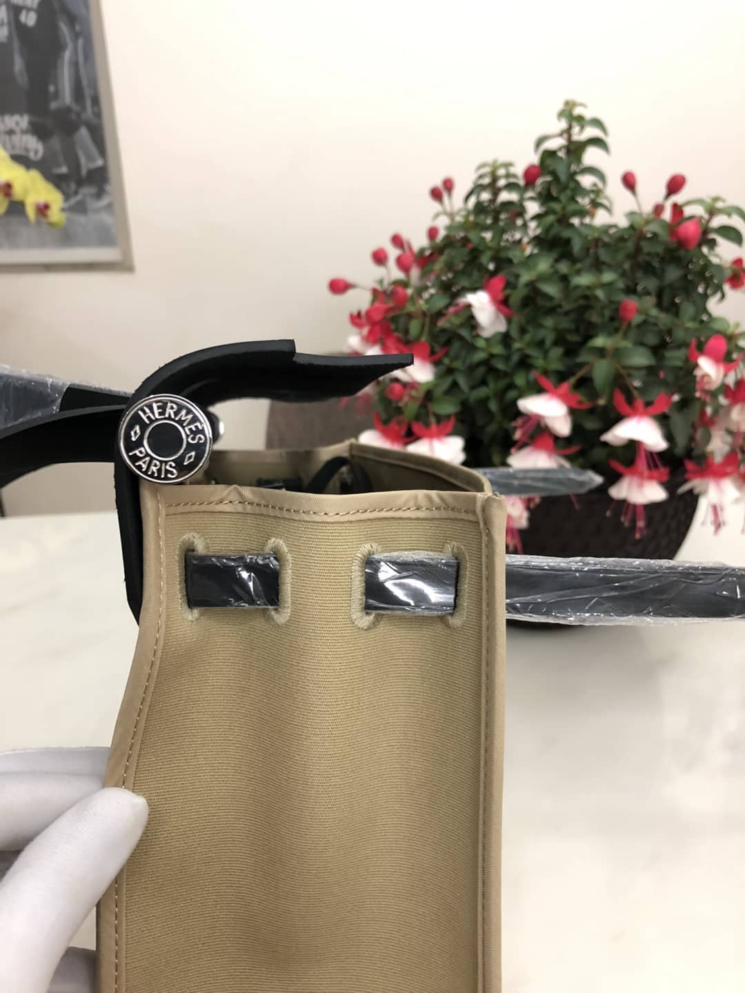 H**me5 Bag Replica 31 Canvas Leather HerBag