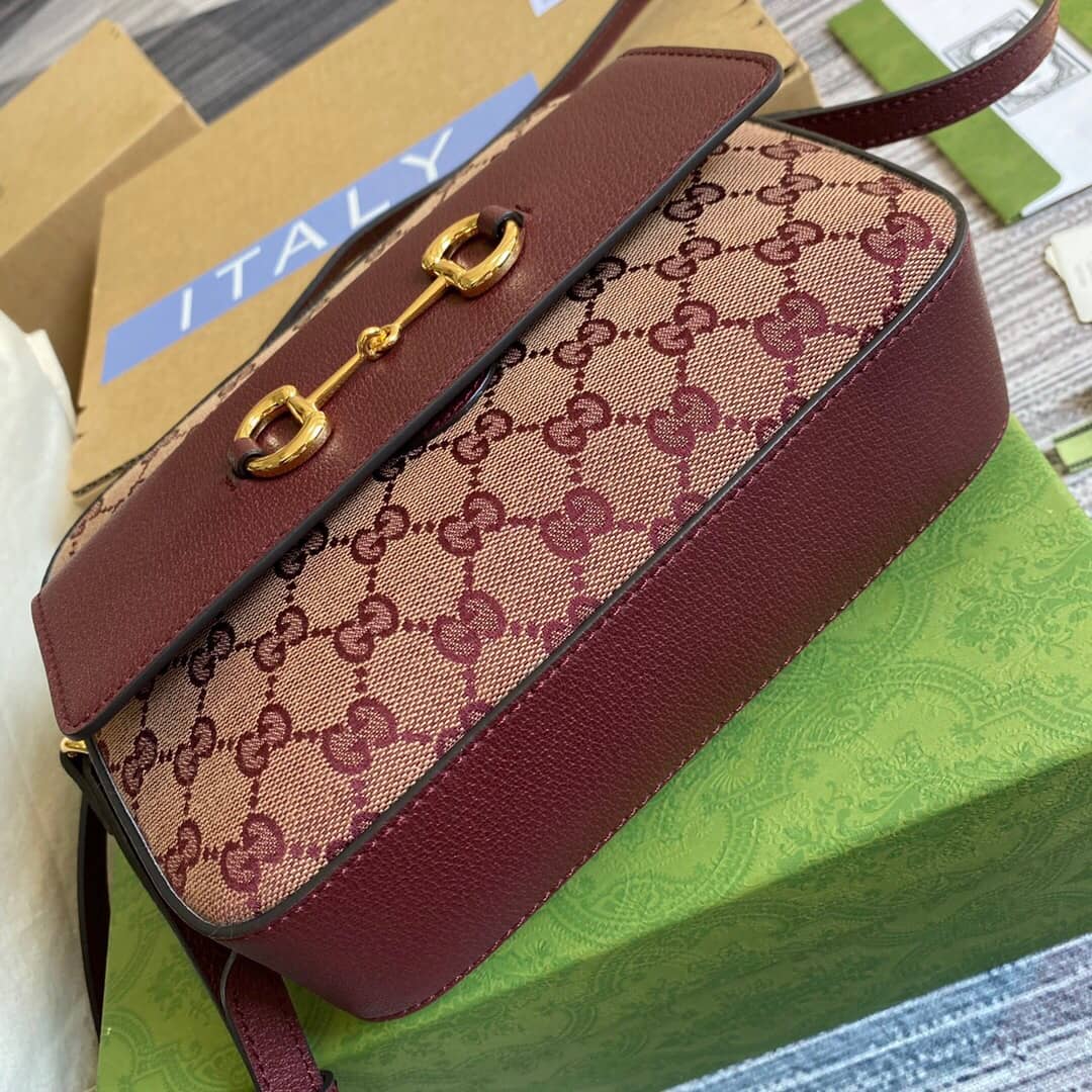 Gvc*1 Horsebit 1955 GG Crossbody Bag Replica Red 645454