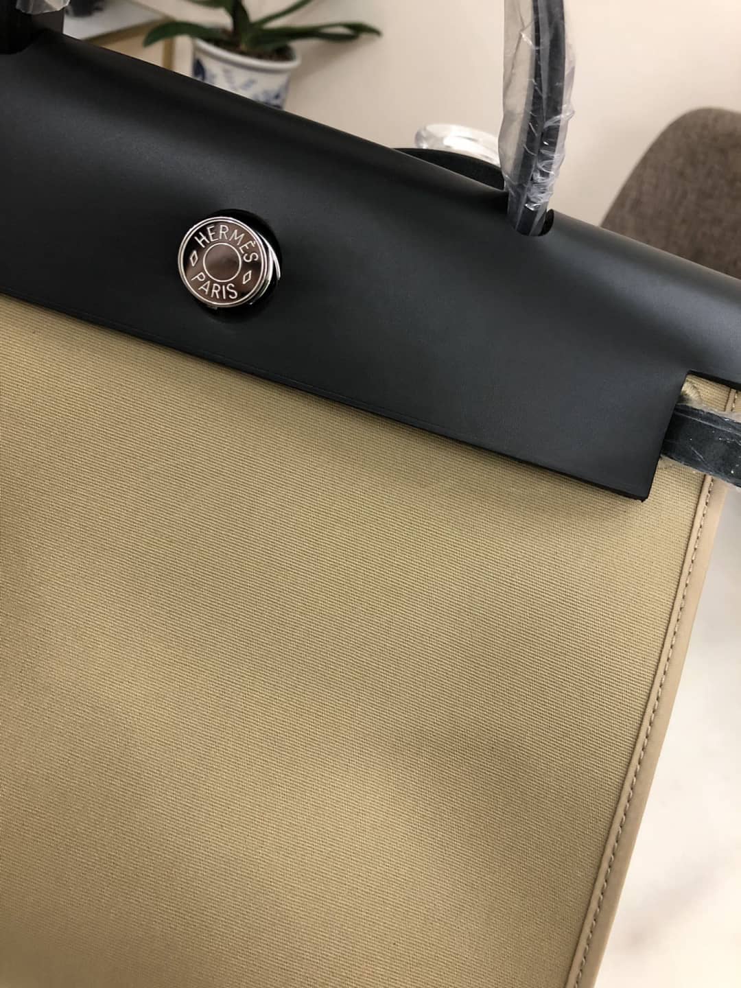 H**me5 Bag Replica 31 Canvas Leather HerBag