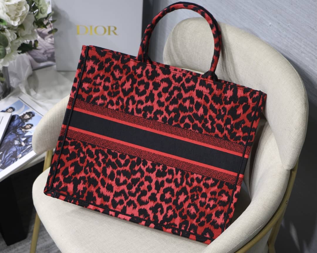 Chr1st1an D10r CD Book Embroidery Replica Tote