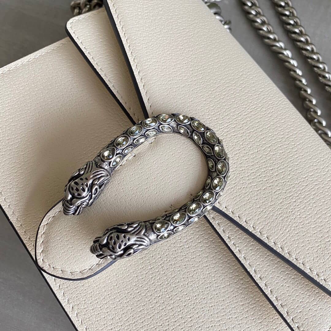 Gvc*1 Dionysus Dupe GG Svp*me 2way Mini Chain Shoulder Bag White 421970