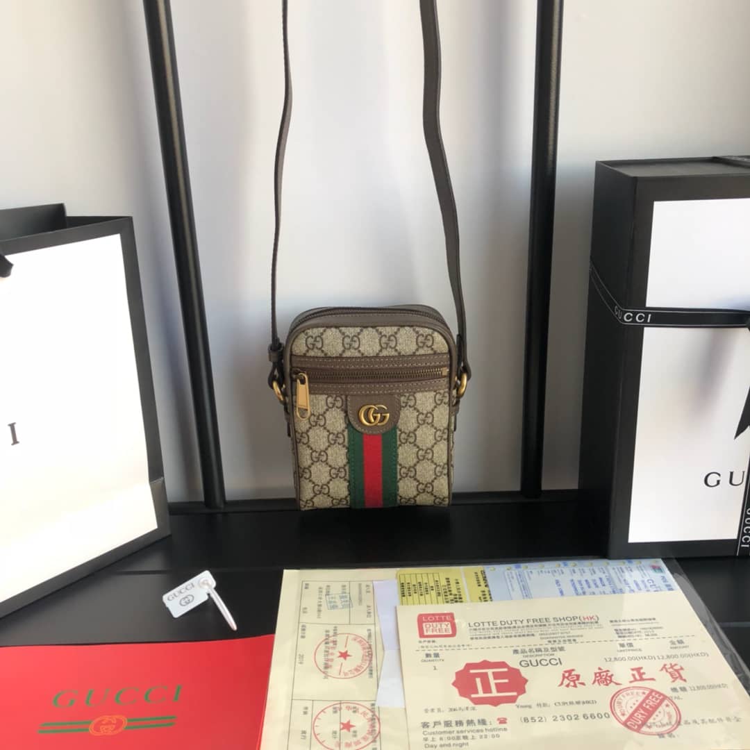 Gvc*1 Ophidia Small GG Canvas Messenger Bag Replica 547926