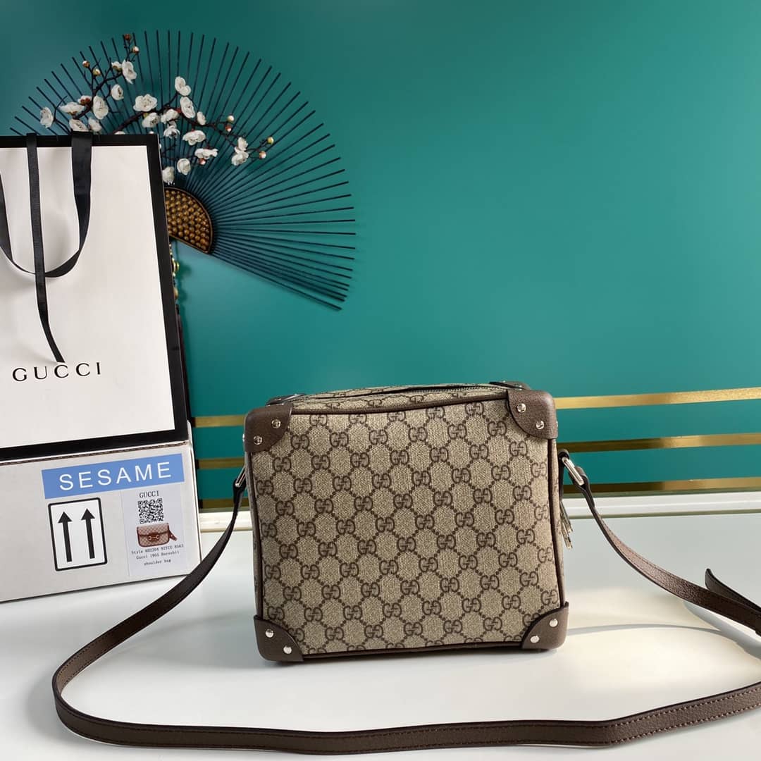 Gvc*1 Svp*me GG Leather Square Shoulder Bag Replica 626363
