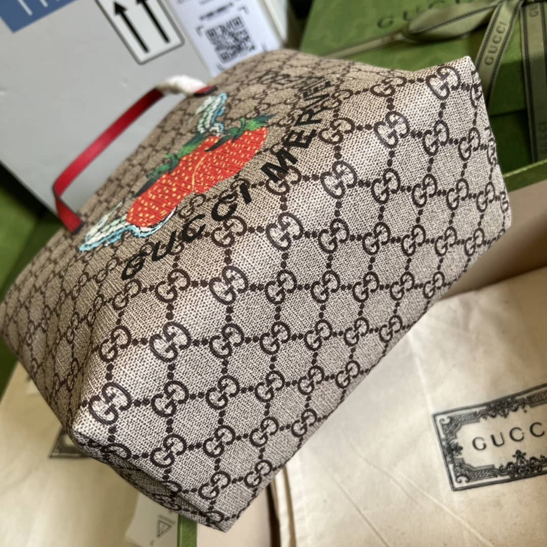 Gvc*1 Children Strawberry Print Tote 410812 Replica Bag