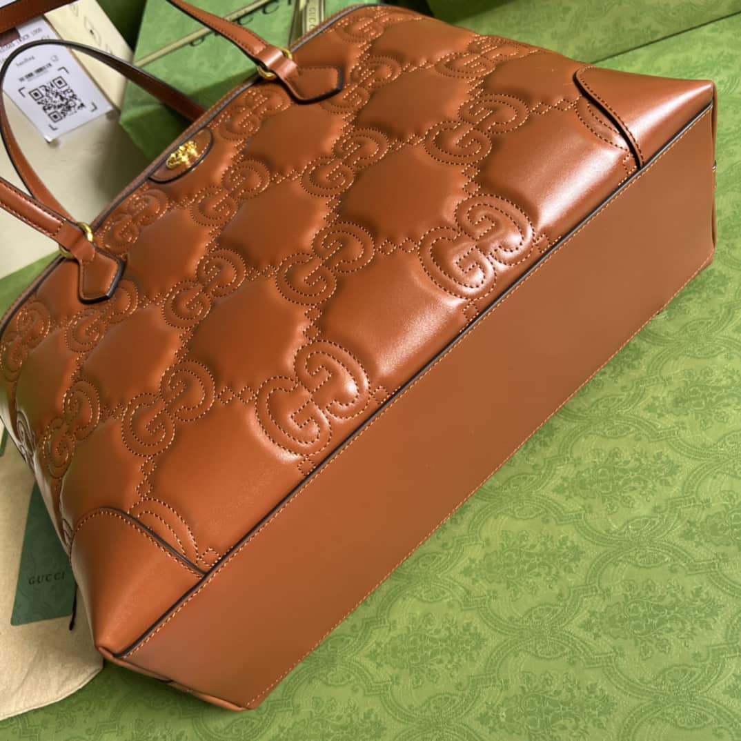 Gvc*1 GG Matelassé Leather Medium Tote Bag 631685 Replica