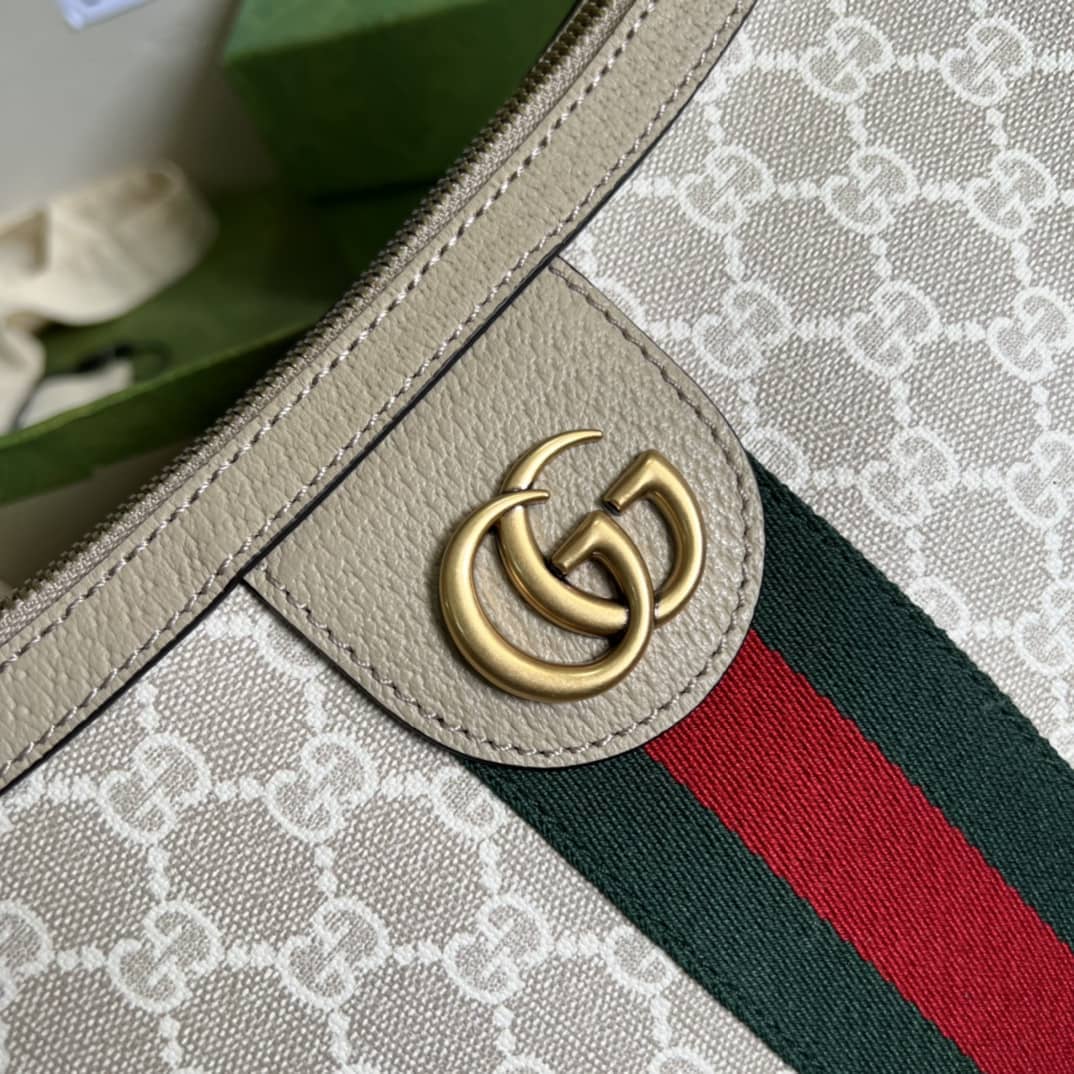 Gvc*1 Ophidia Small GG Svp*me Canvas White 598125 Replica Shoulder Bag