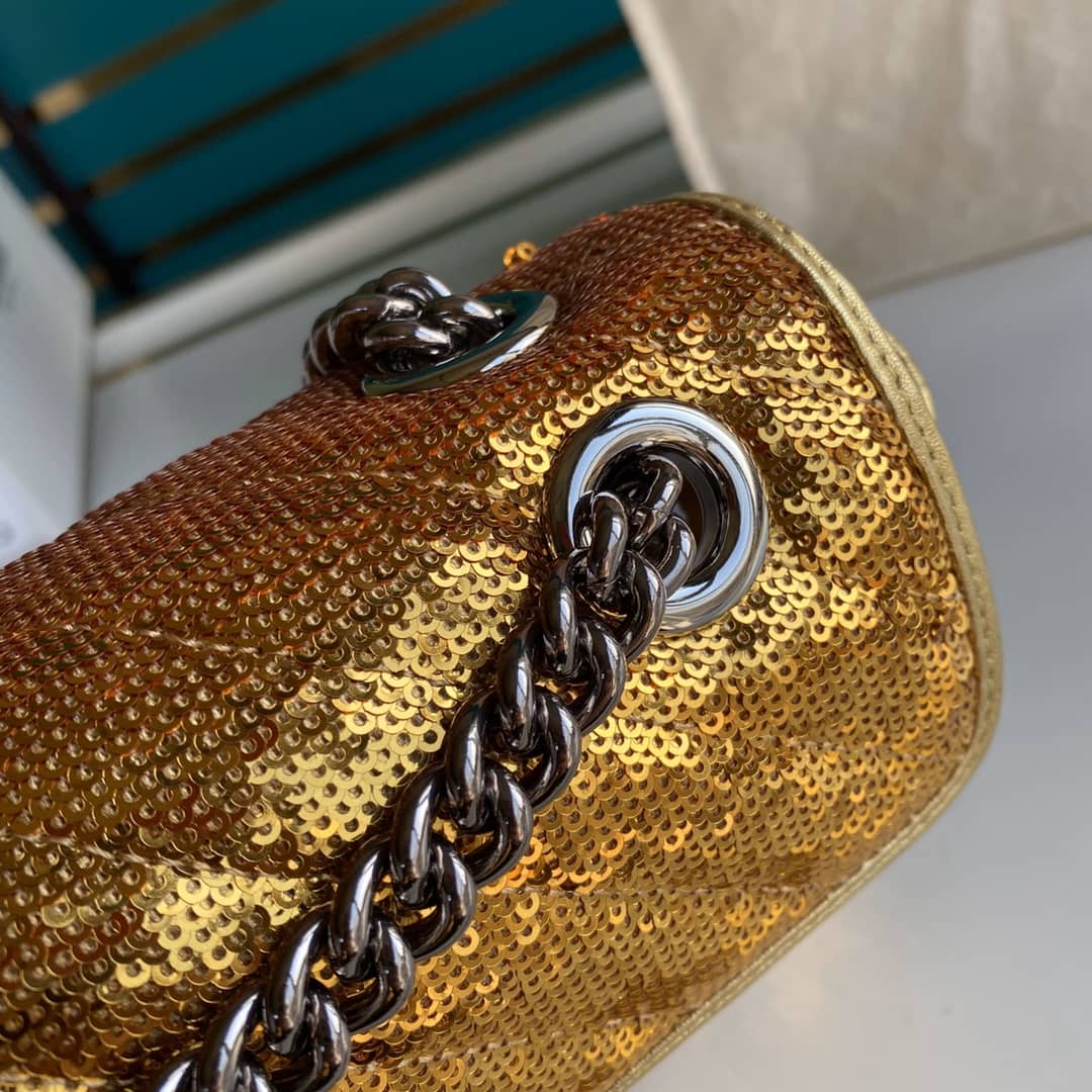 Gvc*1 Marmont GG Small matelassé Shoulder Bag Replica 443497