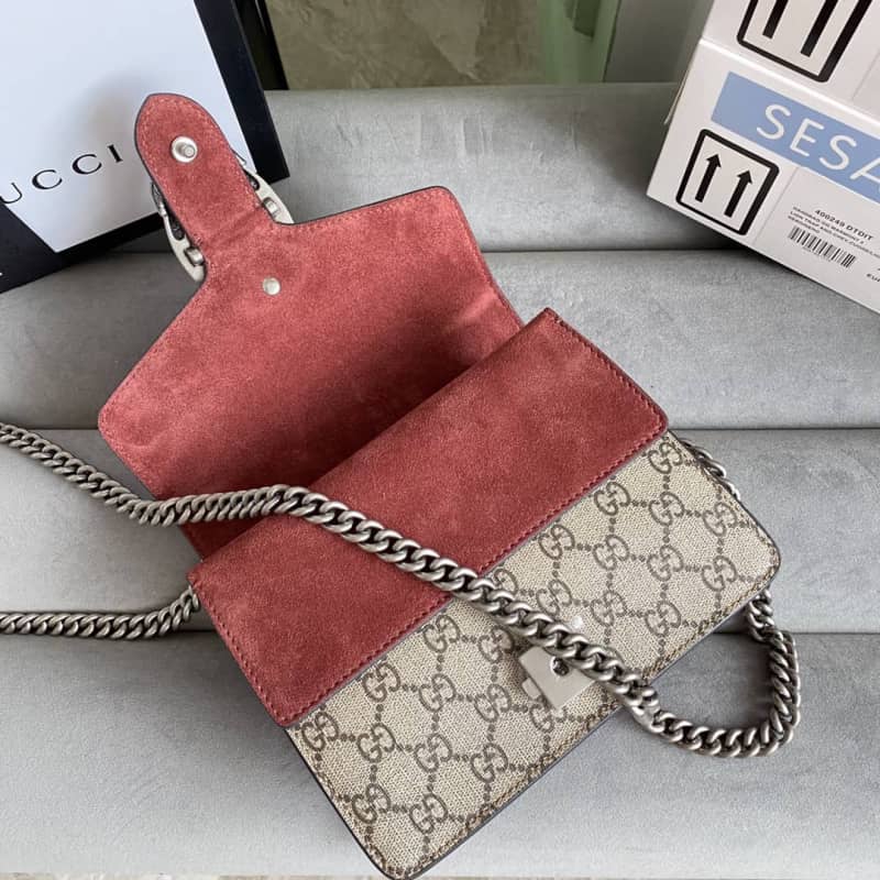 Gvc*1 GG Svp*me Dionysus Chain Replica Shoulder Bag Brown 400249