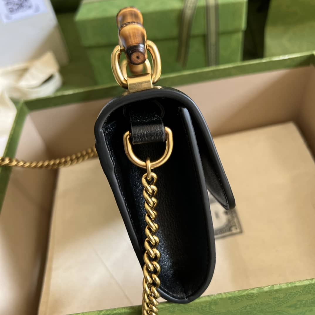 Gvc*1 GG Small Top Handle Tote Bag With Bamboo 675794 Replica