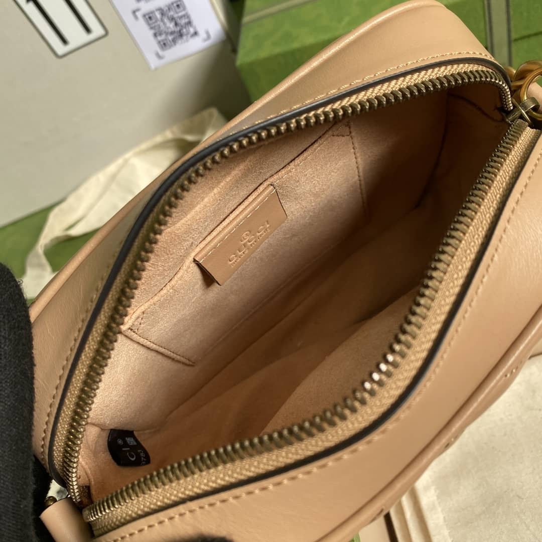 Gvc*1 GG Marmont Matelasse Mini Leather 448065 Replica Crossbody Bag