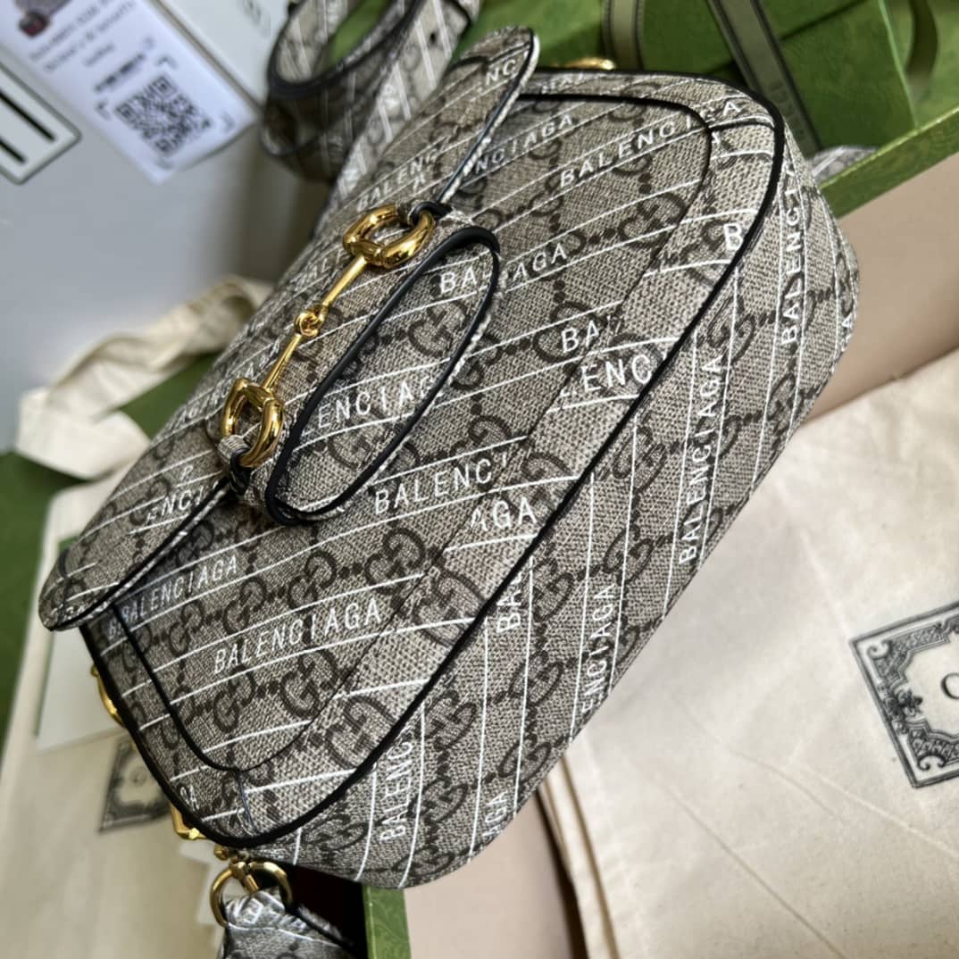 Gvc*1 1955 Horsebit Svp*me GG Canvas Mini Shoulder Bag Replica 658574