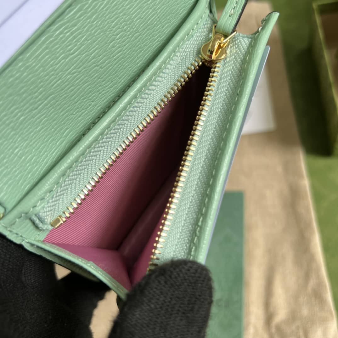Gvc*1 Star Bananya Print Card Case Pale Green 701009 Replica Wallet
