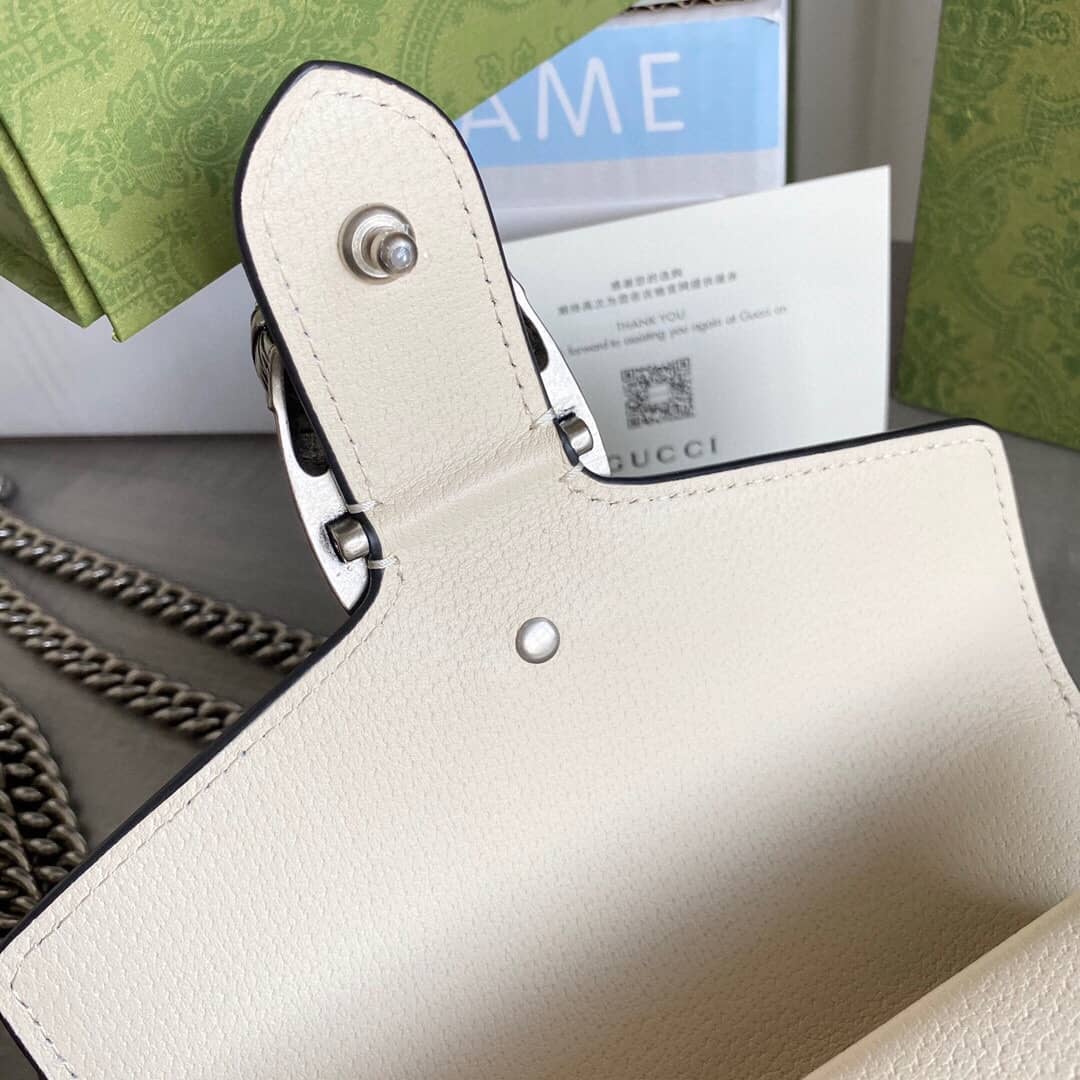 Gvc*1 Dionysus Dupe GG Svp*me 2way Mini Chain Shoulder Bag White 421970