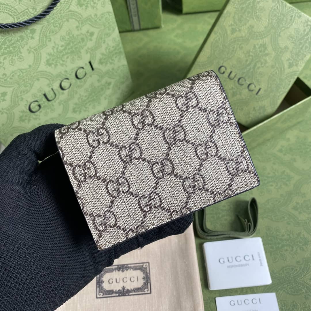 Gvc*1 Marmont GG Card Case Wallet Replica 658610