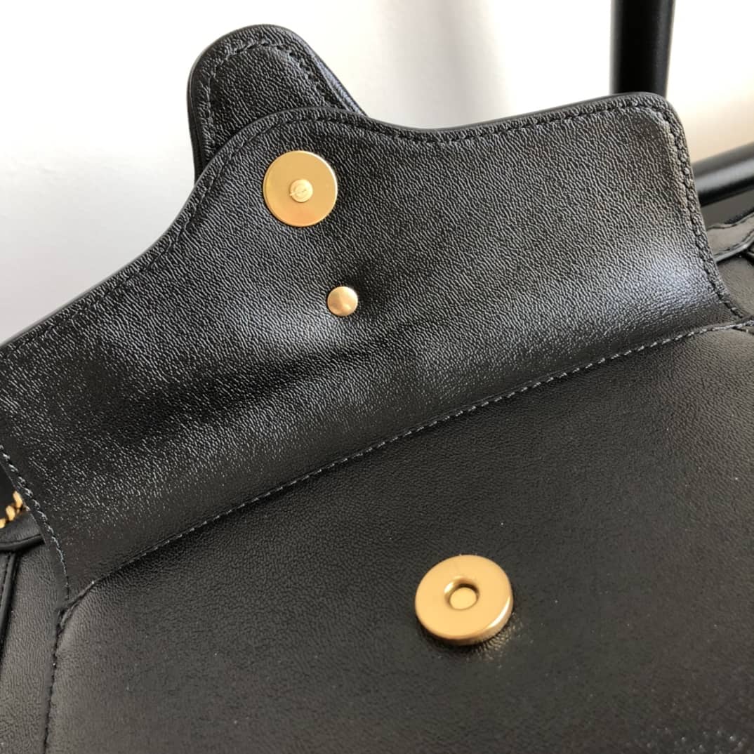 Gvc*1 Small Shoulder Bag With Double G Replica Black 648999