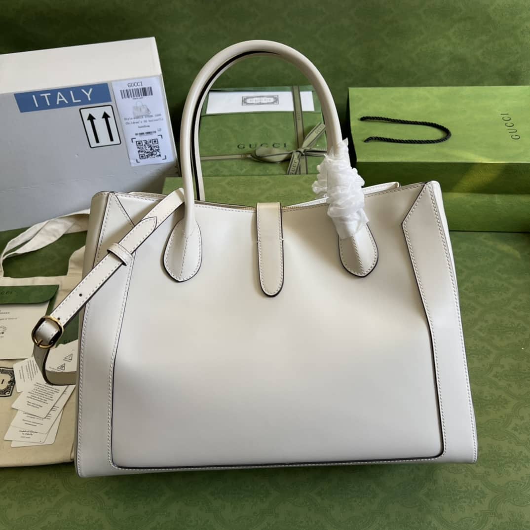 Gvc*1 Jackie 1961 Large Tote Bag White 649015 Replica