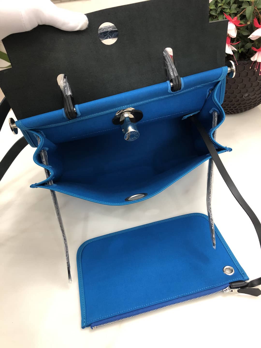 H**me5 Bag Replica 31 Canvas Leather HerBag