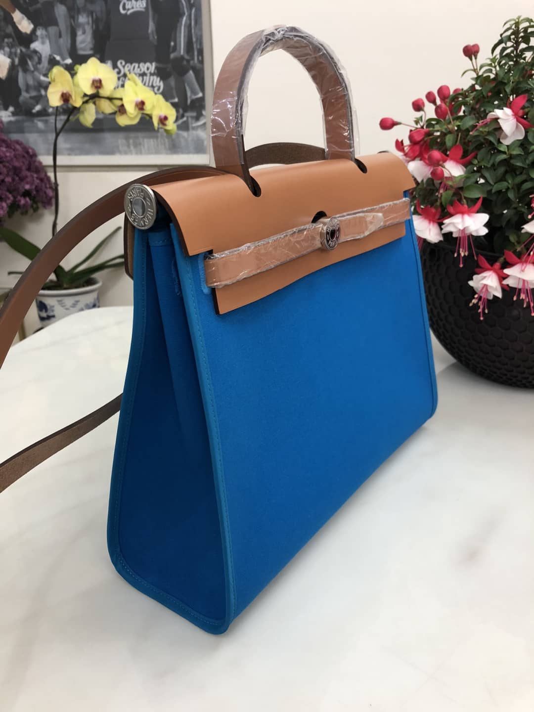 H**me5 Bag Replica 31 Canvas Leather HerBag